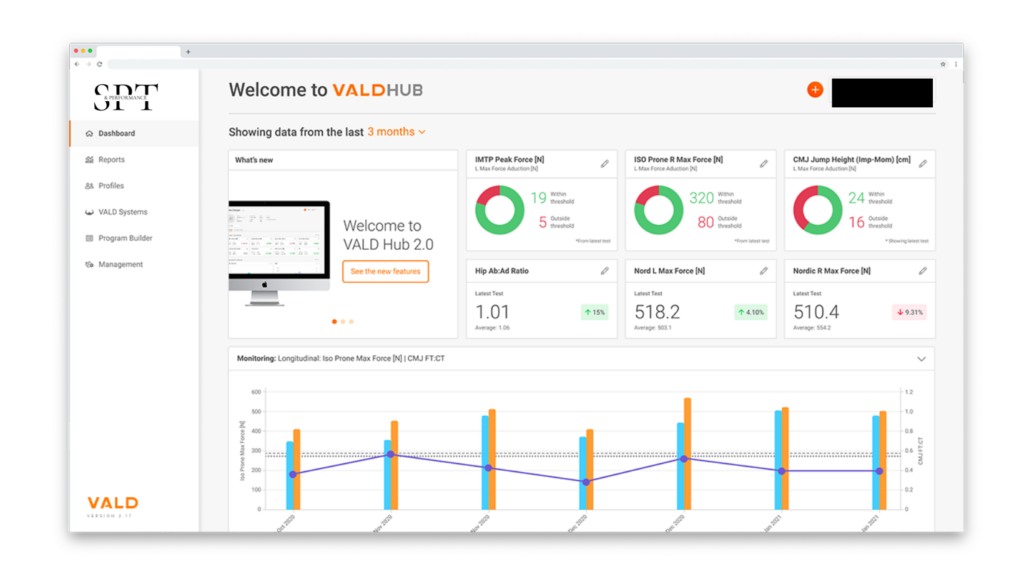 Valdhub dashboard